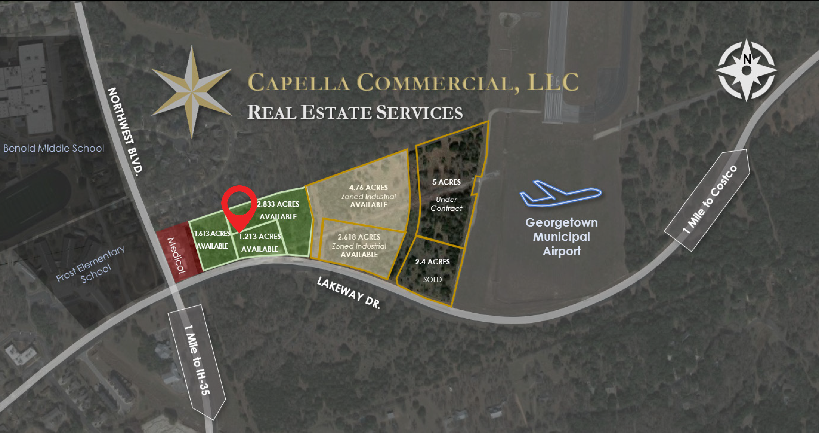 1.2 Acre C-1 Land Near Georgetown Airport